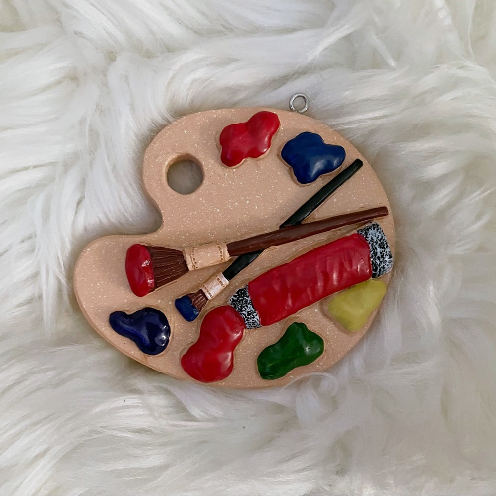 Kurt Adler Noble Gems Artist's Paint Palette Ornament - New NWOT